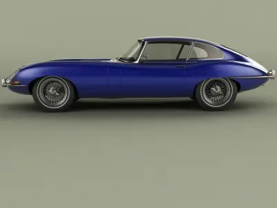 Jaguar E-Type Coupe 2plus2 3D model