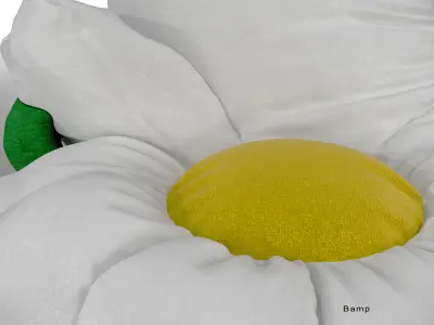 Chamomile bean bag 3D model