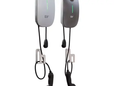  Silk Round Home Wallbox Low-poly 3D model