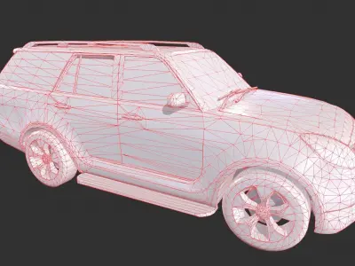 Generic SUV Low-poly 3D model