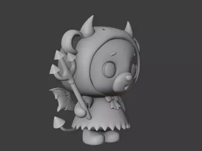 Halloween bear 134 3D print model
