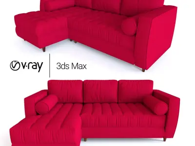 Red Sofa 3D model