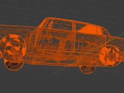 tiara car Low-poly 3D model