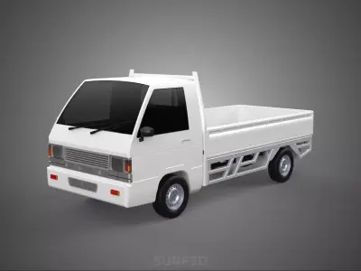 FLAT DECK PICK UP COLT DELICA L300 DIESEL PICKUP CAR TRUCK CARRY 3D model