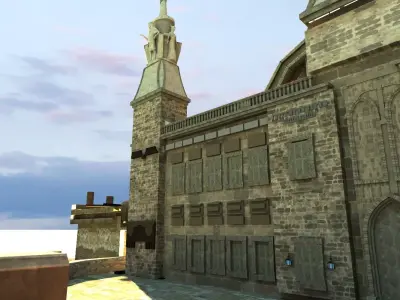 gothic castle 3D model