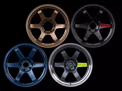 Volk Rays TE37 Wheel Series 3D Model Pack