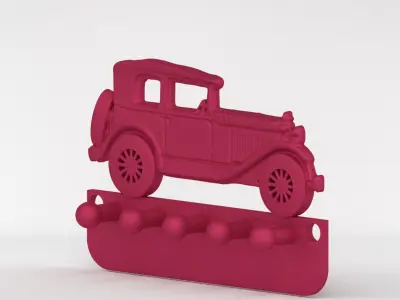 Old Car Keys hanger 3D print model