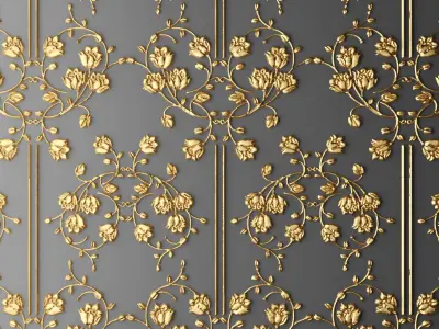 Stucco decor 3D 3D model