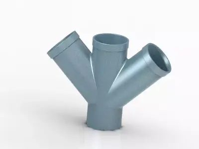 PVC Fitting Double Y 3D print model