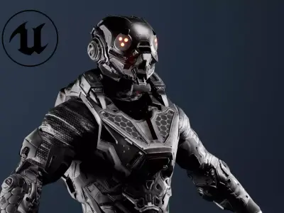 Cybernetist Remastered Low-poly 3D model