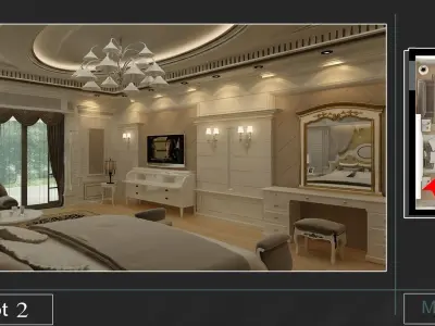classic Master bedroom  3D model