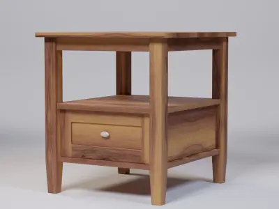 Lark Manor Nortonville End Table 45x50x50 Low-poly 3D model