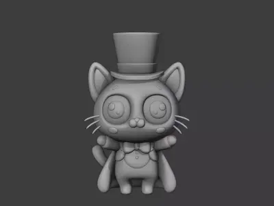 Halloween cat 90 3D print model