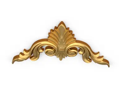 Classic carved decor ornament 383 3D model