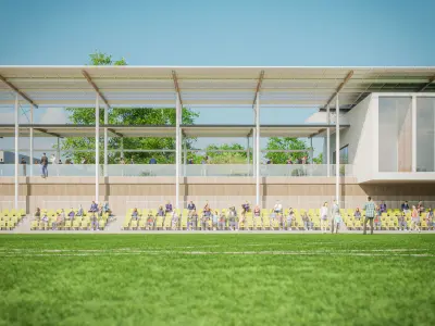 athletic sport pavilion 3D model