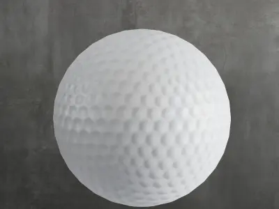 Golf Ball 01 Low-poly 3D model