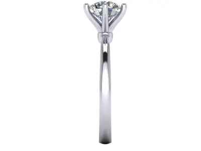 Solitaire Diamond Women Ring R12 3D print model