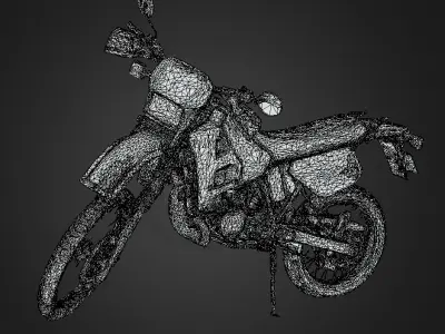 YAMAHA DT 125 R Low-poly 3D model