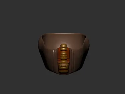 Gas mask helmet 3d model scifi Low-poly  3D model