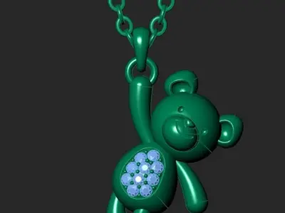 Bear  necklaces 3D print model