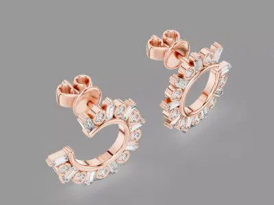  Diamond Hoops  3D print model