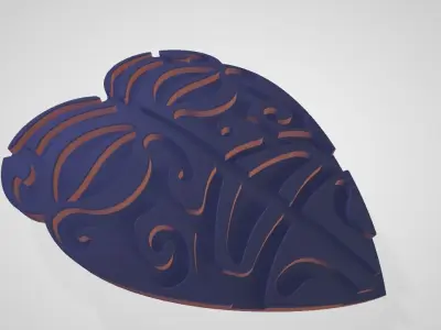decorative face mask Free 3D model