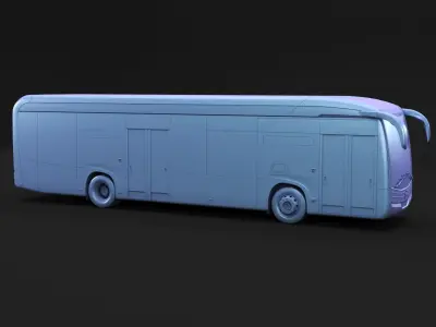 German luxury street bus 3D model