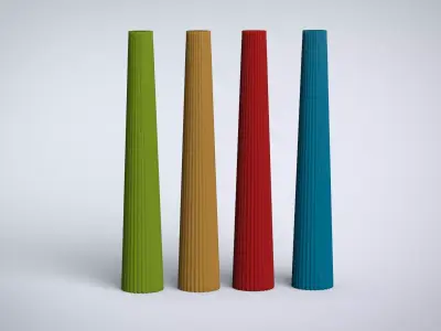 Geometric candle for silicon mold  3D print model