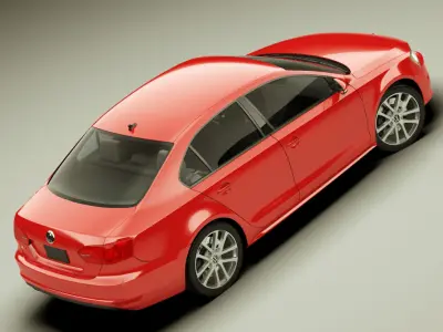 VW Jetta GLI 2012 3D model
