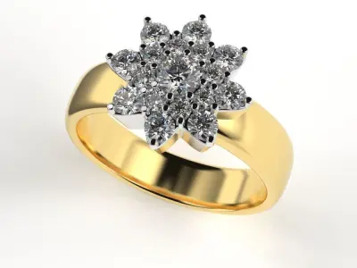 beautiful set with flower 3D Model Pack