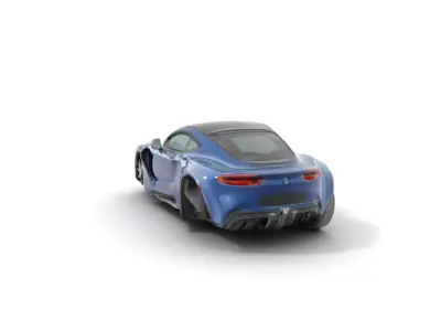 Sleek Urban Sports Car model pack Low-poly 3D model