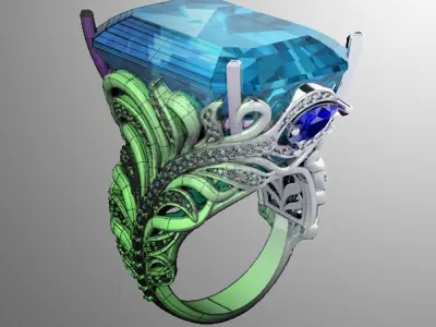 Ring ak 3 3D print model