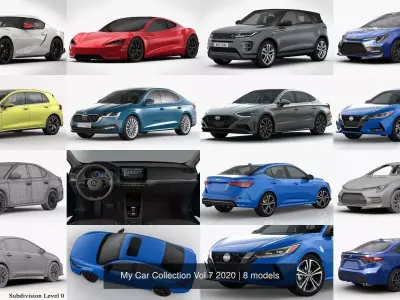 My Car Collection Vol 7 2020 3D Model Pack