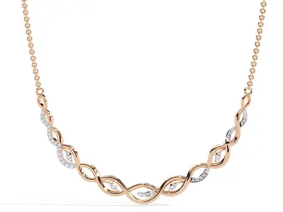 Diamond Necklace 360 animation renders 3dm stl details 3D print model