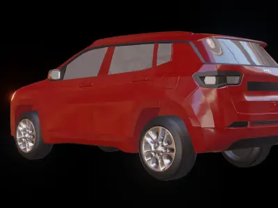 Jeep Car 3D model Blender OBJ FBX 3D model