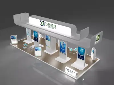 Booth Exhibition Stand a388c 3D model