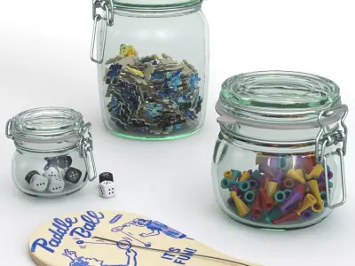 Decor Set for playroom Free 3D model