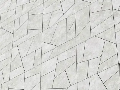 Tile concrete angle line n2 3D model
