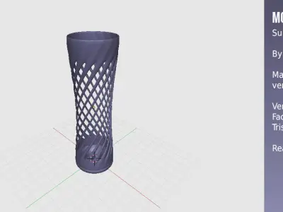 Modern Vase Super Spiral 3D print model