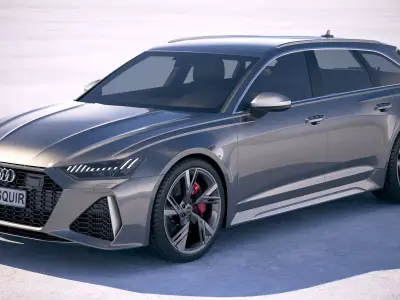 Audi RS6 Avant 2020 3D model