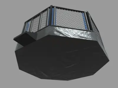 Octagon MMA Low-poly 3D model