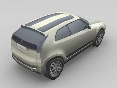 Saab 9-3X Low-poly 3D model