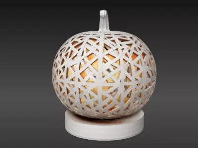 Luxury Hollow Pumpkin Lantern 3D Model Decor Print-Ready 3D print model