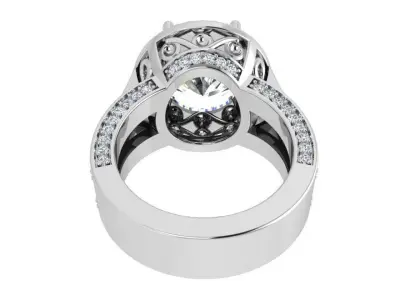 Round Halo Ring 3407 3D print model