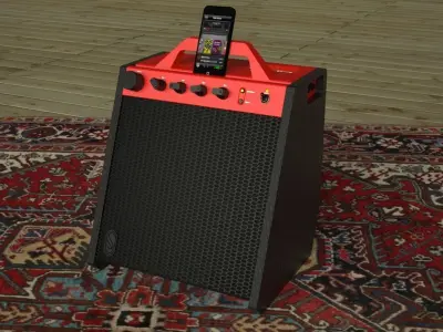 i-phone 5 guitar amp Free 3D model