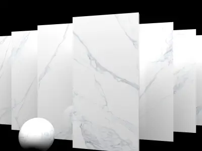 Marble Set Museum Calacatta 4D 80x160 Set 4 Texture