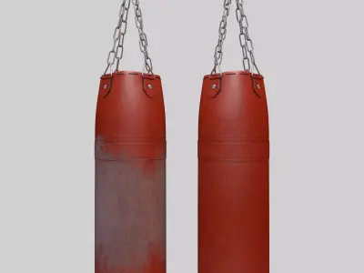 Punching Bags Worn  New 3D model