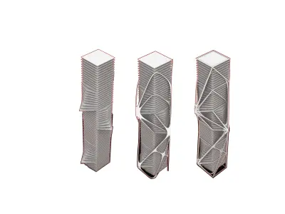 structural system for tower  3D model