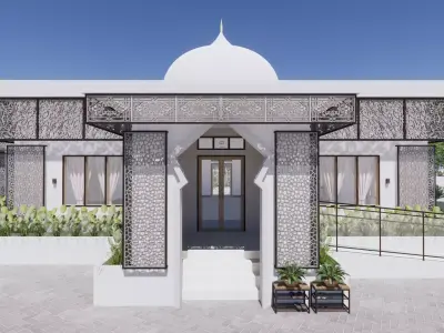 Mosque Of The Singkawang Planning Gallery 3D model