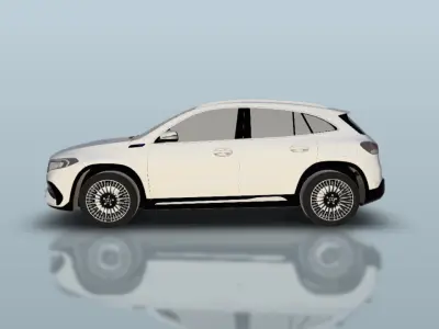 Mercedes Benz EQA 250 2022 3D print model